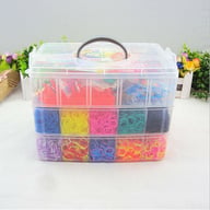 15000Pcs Kit Box Rubber Loom Bands Children Mult-color Make Woven Bracelet — view 10