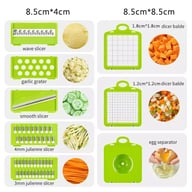 15-in-1 Vegetable Chopper Slicer Dicer | Multi-Blade Kitchen Cutter — view 5