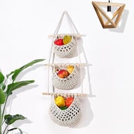 Detachable Three-Tier Kitchen Fruit And Vegetable Storage Mesh Bag — view 4