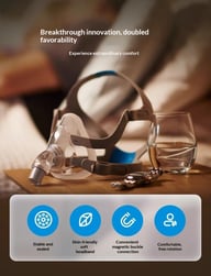 Ventilator Head-mounted Silicone Nasal-oral Mask — view 7