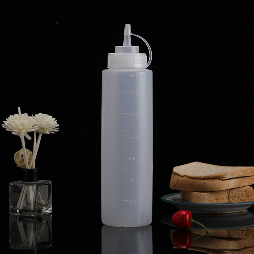 8 Pack Plastic Squeeze Bottles 500ml | Food-Grade Condiment Dispensers