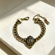 Vintage Antique Eagle Head Necklace Bracelet Set Women 2Pcs Jewelry Set For Daily Dating Banquet Party Occasions — view 5