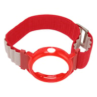 Stretch Nylon Woven Loop Watch Band Strap With Plastic Protective Bumper Case Fit For Google Pixel Red White And Red Case — view 6