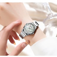 Rhinestone Ultra-thin Womens Shell-face Watch | Elegant Stainless Steel — view 11