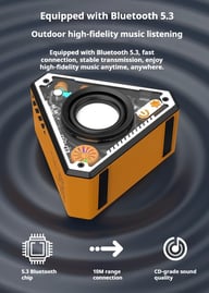 V2 Wireless Bluetooth Speaker Outdoor Portable Mecha Subwoofer — view 5