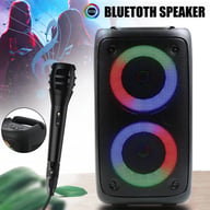 Portable Bluetooth Speaker Sub Woofer Heavy Bass Sound System Party & Mic — view 12