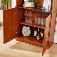 70.86in Tall Storage Cabinet 5-Tier Cube Display with Barn Doors | Home & Kitchen — view 7