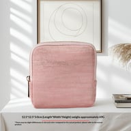 Velvet Cosmetic Bag with Tassel | Zippered Travel Pouch Canada — view 5