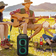 Portable Bluetooth Speaker Sub Woofer Heavy Bass Sound System Party & Mic — view 4