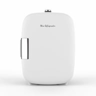 White 5L mini fridge, compact cooler for skincare and drinks