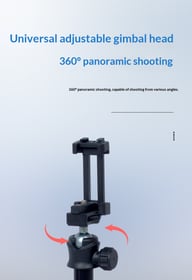 Portable Aluminum Alloy Selfie Stick For Phone Cameras — view 3