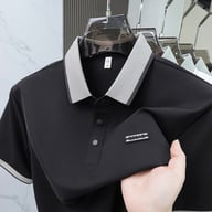 Seamless Ice Silk Men's Short-Sleeve Polo | Breathable Home & Kitchen Comfort — view 14