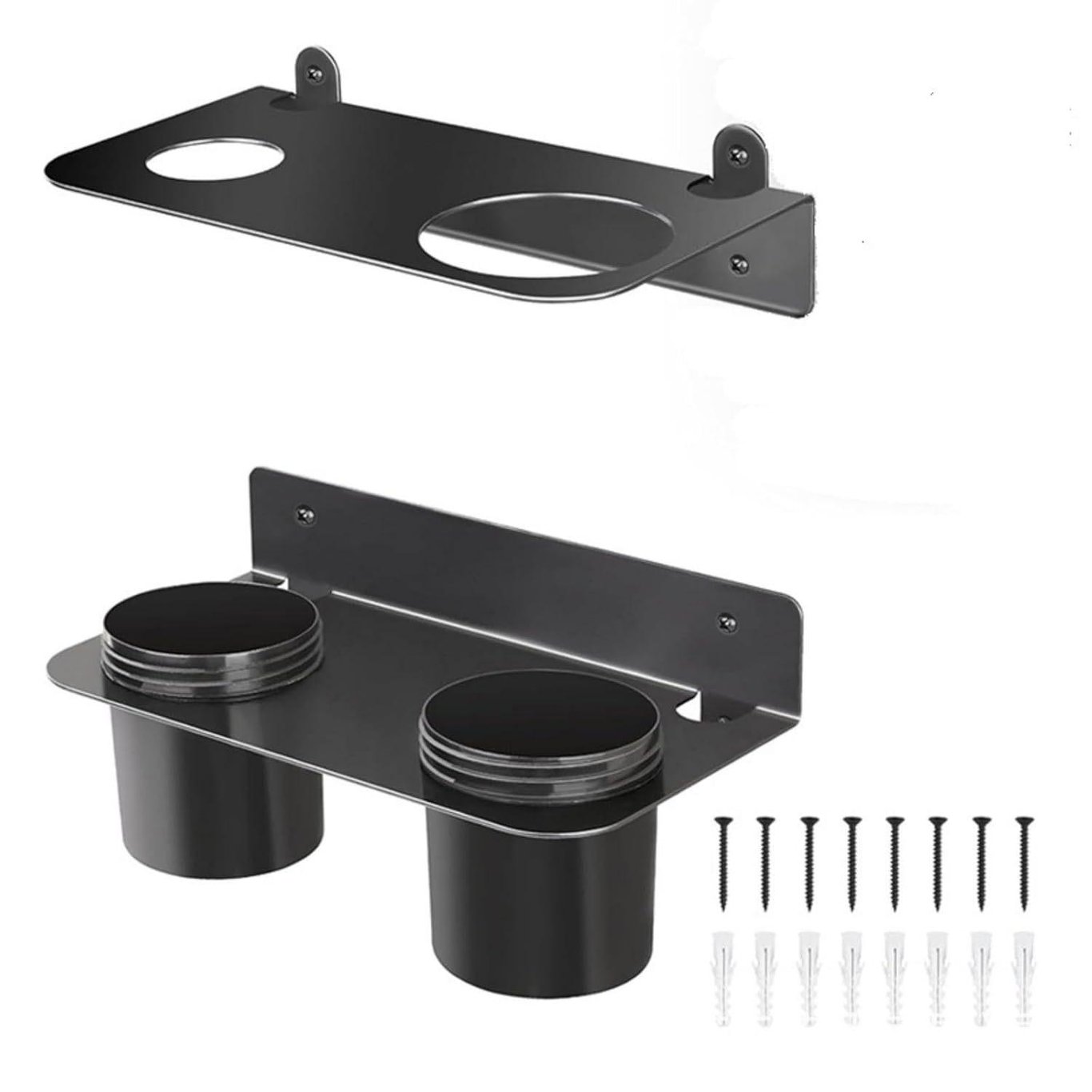 Wall-Mounted Funnel Paint Bottle Storage Rack | Home & Kitchen Organization