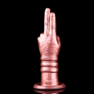 Hand-Shaped Silicone Insertable Toy | Premium Rose Gold Design — view 6