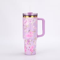 Portable Car Ice Tumbler With Straw Stainless Steel Insulated Cup — view 16