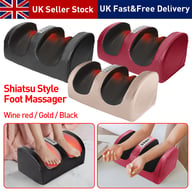 Three color options for Shiatsu electric foot massager with heat therapy