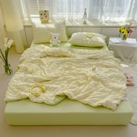 Summer Cooling Quilt Double-Size | Lightweight Breathable Bedding — view 5