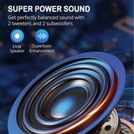 Portable Bluetooth Speaker Subwoofer with Karaoke Mic | Party Bass System — view 13