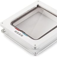XL Pet Door 4 Way Locking | White Frame Dog Cat Flap Canada — view 14