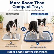 Dog Potty Tray With Removable Grating, Leak-Proof Indoor Dog Toilet For Puppy Training — view 11