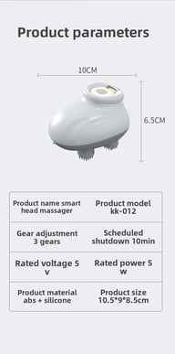 English Mini Octopus Head Massager | Rechargeable Scalp Kneading Device — view 15
