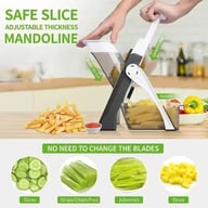 Kitchen Vegetable Cutter Safe Manual Multi-function Salad Chopper Potato Slicer Cheese Graters Kitchen Tools French Fries Cutter — view 8