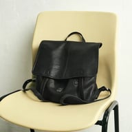 Vegetable-Tanned Leather Messenger Backpack | Convertible Design — view 5