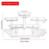 Acrylic Tiered Display Stand Desk Organizer for Figurines & Collectibles — view 5
