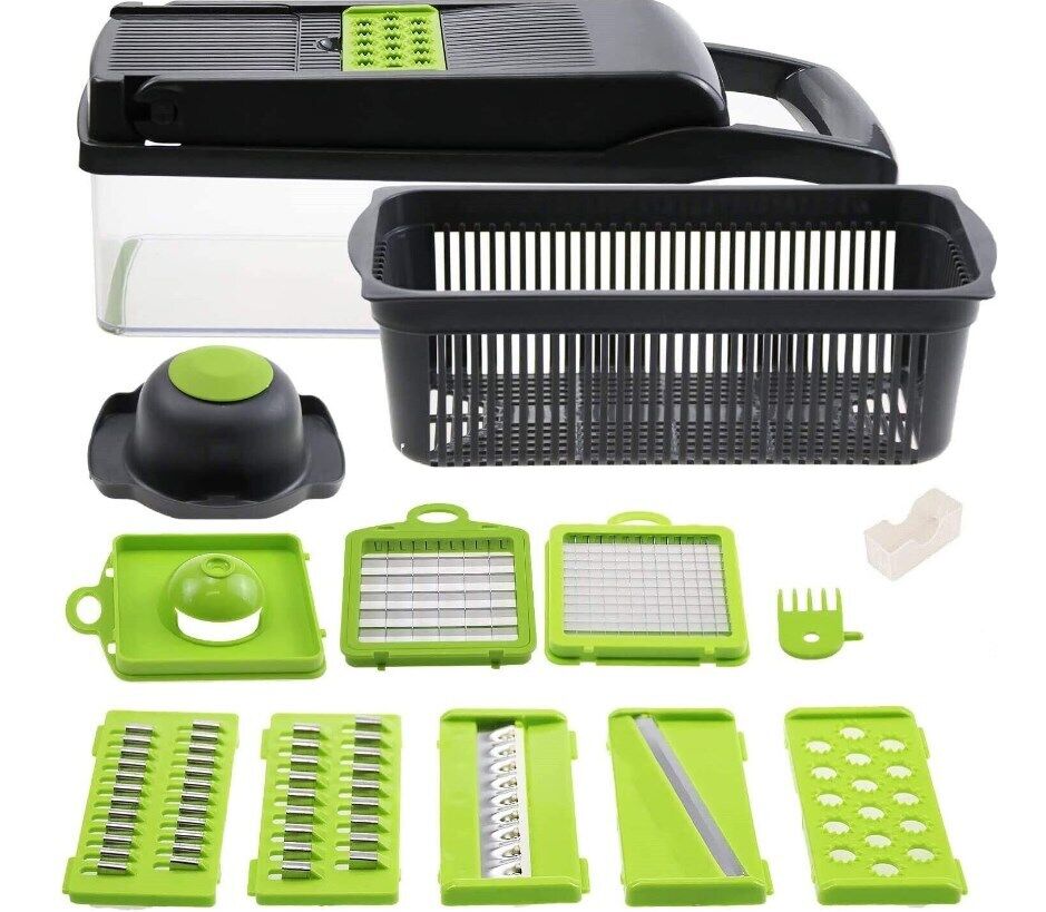 16-in-1 Vegetable Cutter & Peeler | Fast Salad Prep Tool