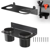 Wall-Mounted Funnel Paint Bottle Storage Rack | Home & Kitchen Organization — view 2