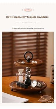 Entryway Console Table Key Storage Rack — view 7