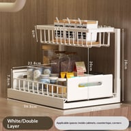 Under-Sink Storage Rack for Kitchen | Pull-Out Drawer Organizer — view 4