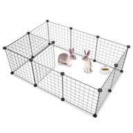 Portable Pet Playpen for Guinea Pigs & Rabbits | Metal Wire Cage — view 6