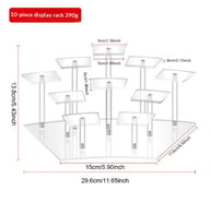 Acrylic Tiered Display Stand Desk Organizer for Figurines & Collectibles — view 6