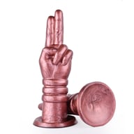 Hand-Shaped Silicone Insertable Toy | Premium Rose Gold Design — view 1