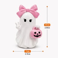 Cute Halloween Ghost Pumpkin Resin Desk Organizer Set | Captain Fam — view 7
