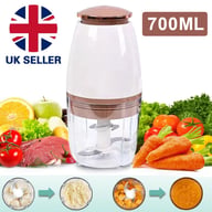 700ML Electric Food Processor Vegetable Chopper Multi Blender | Home & Kitchen — view 10