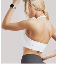European And American Yoga Fitness Backless Sports Bra With Neck Strap And Backless Design Amazon S Quick Drying Tight Fitting Running Underwear For Women — view 16