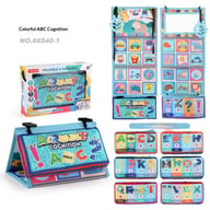 Foldable Funny Mirror Desk Calendar Baby Cloth Book | Sensory Tummy Time — view 5