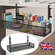Under Desk Cable Management Tray Cord Holder Storage Office Home Table Tidy Rack — view 7