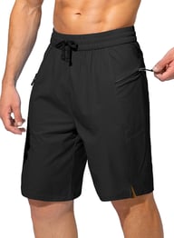 Men's Quick Dry Beach Shorts with Pockets | Drawstring Swim Trunks — view 9