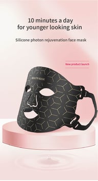 LED Silicone Multicolor Photon Therapy Rejuvenating Facial Mask | Canada — view 19