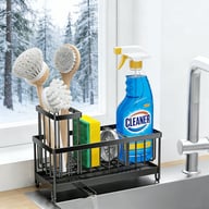 Kitchen Sink Caddy Rack Sponge Holder | Soap Dish Drain Storage — view 8