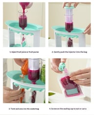 Manual Baby Food Storage Bags for Complementary Feeding | Captain Fam — view 13