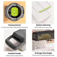 16-in-1 Vegetable Chopper Mandoline Slicer | Food Dicer Peeler — view 13