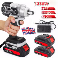 1000Nm Cordless Impact Wrench Drill Gun | 2 Battery Ratchet Driver — view 12