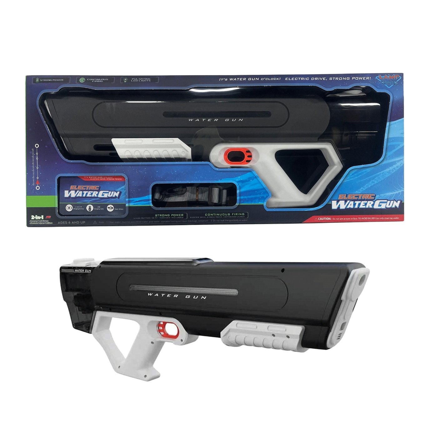 Electric Hand-Automatic Water Gun with LED Lights | Canada