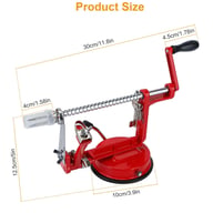 3-in-1 Apple Peeler Slicer Corer | Stainless Steel Manual Fruit Peeler — view 9