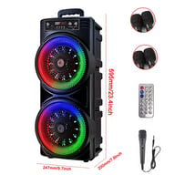 Portable Bluetooth Speaker Subwoofer with Karaoke Mic | Party Bass System — view 20