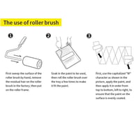Paint Roller 9 Set Tray Rollers Soft Sleeves Brush Kit Decorating Painting Tool — view 2